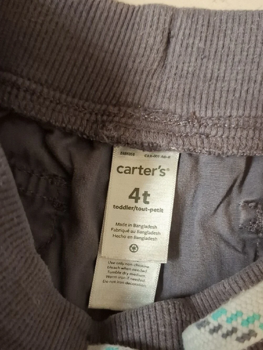 Carter's Dark Gray Cargo Shorts with Drawstring